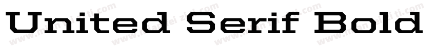 United Serif Bold Re字体转换